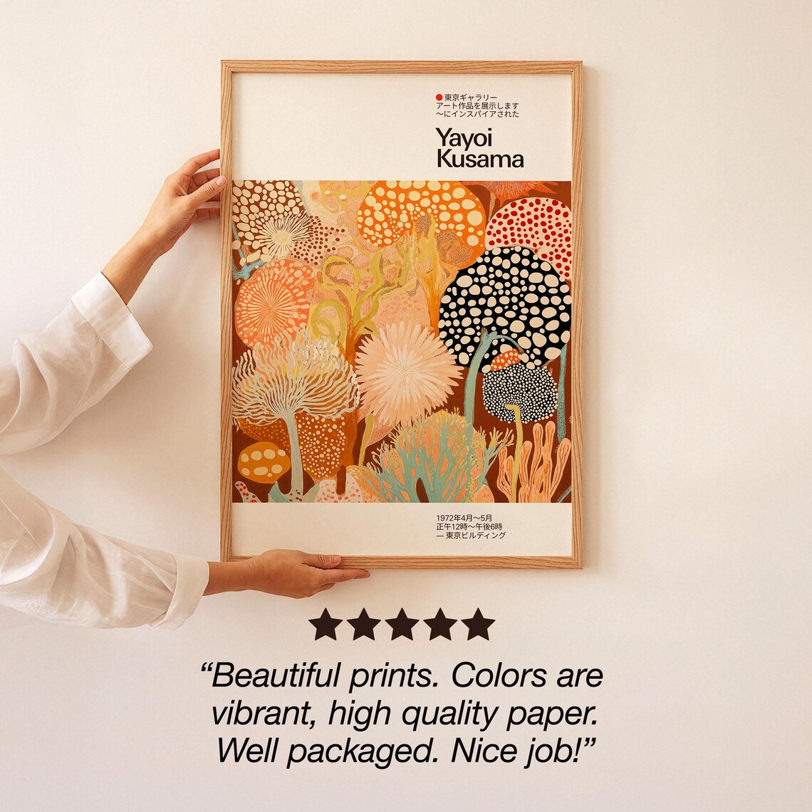 Yayoi Kusama-Inspired Botanical Flora Art Print - Image 3