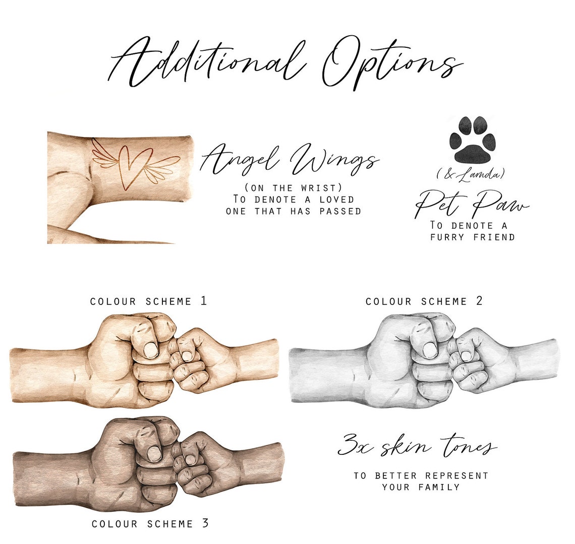 Fist Bump Personalized Dad Gift, Poster Print - Image 4
