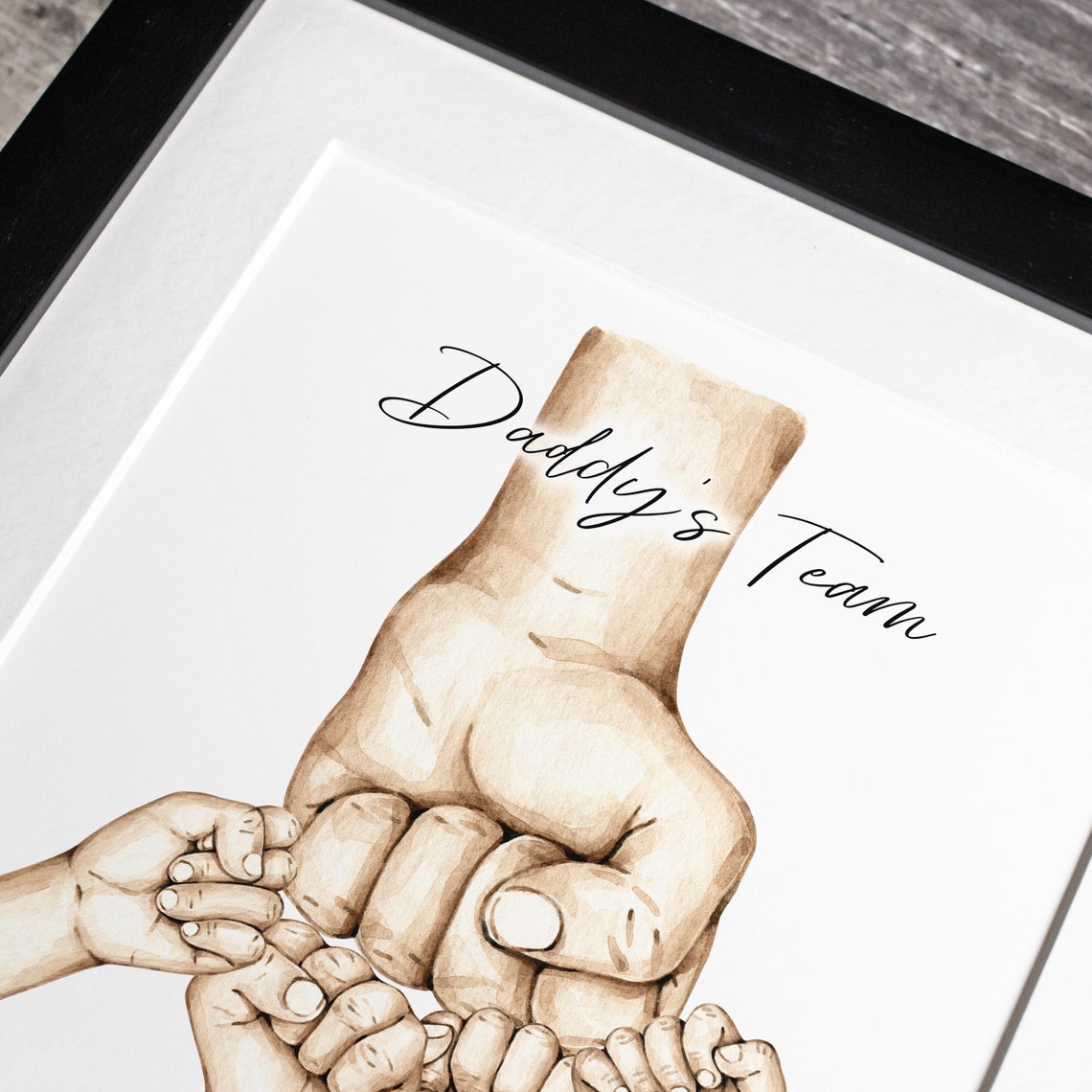 Fist Bump Personalized Dad Gift, Poster Print - Image 3