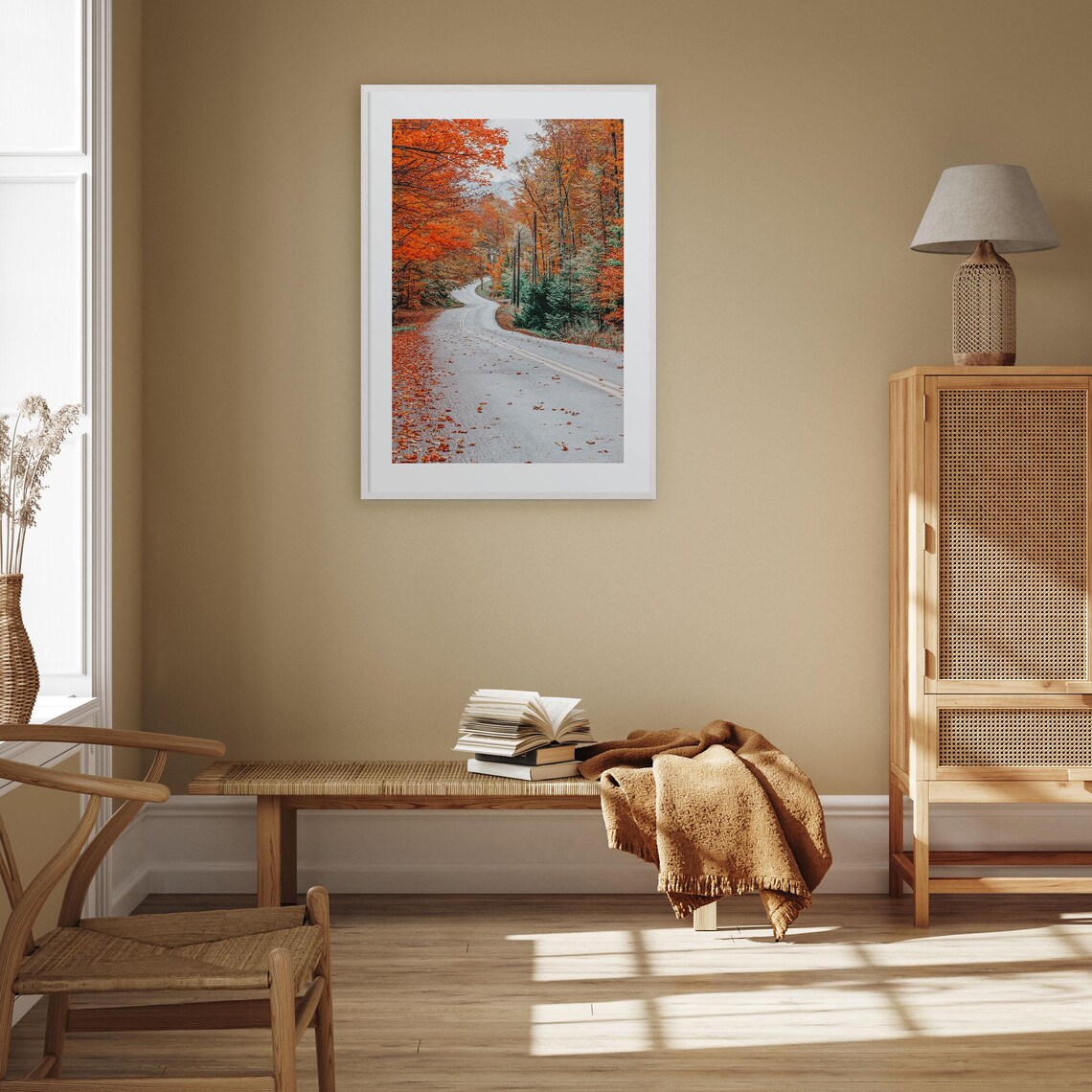 Adirondack Mountains Autumn Road Winding Fall Colors Photo Poster - Image 3