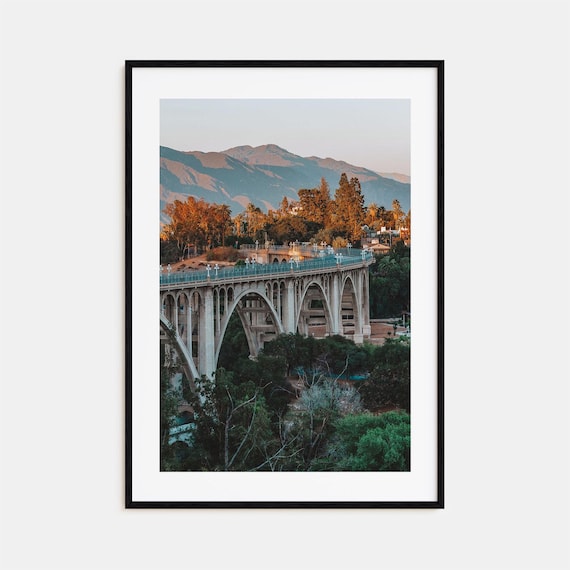 Pasadena Colorful Poster Print No. 2, City Map