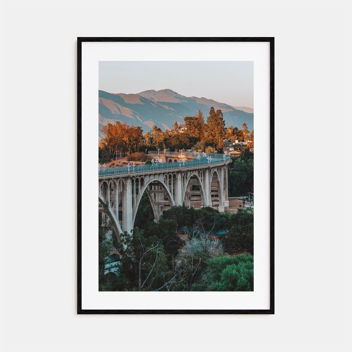 Pasadena Colorful Poster Print No. 2, City Map