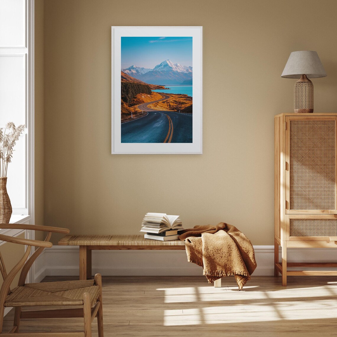 Mount Cook Colorful Travel Poster Print, City Map - Image 3