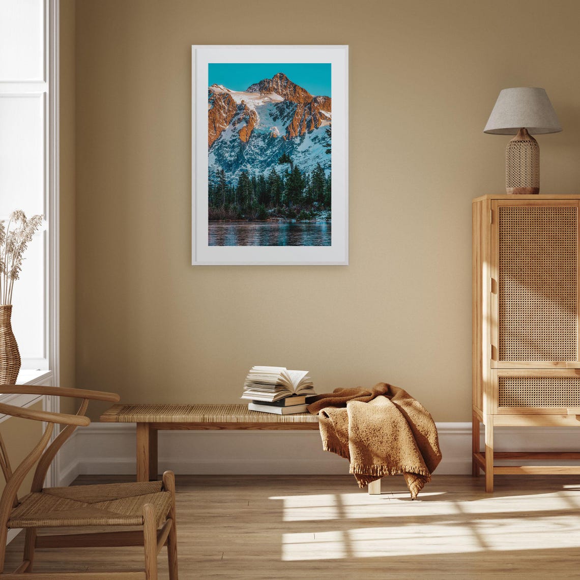 North Cascades National Park Colorful Poster Print North Cascades National Park Photo Art Decor Travel Print Street Map Poster City Map - Image 3