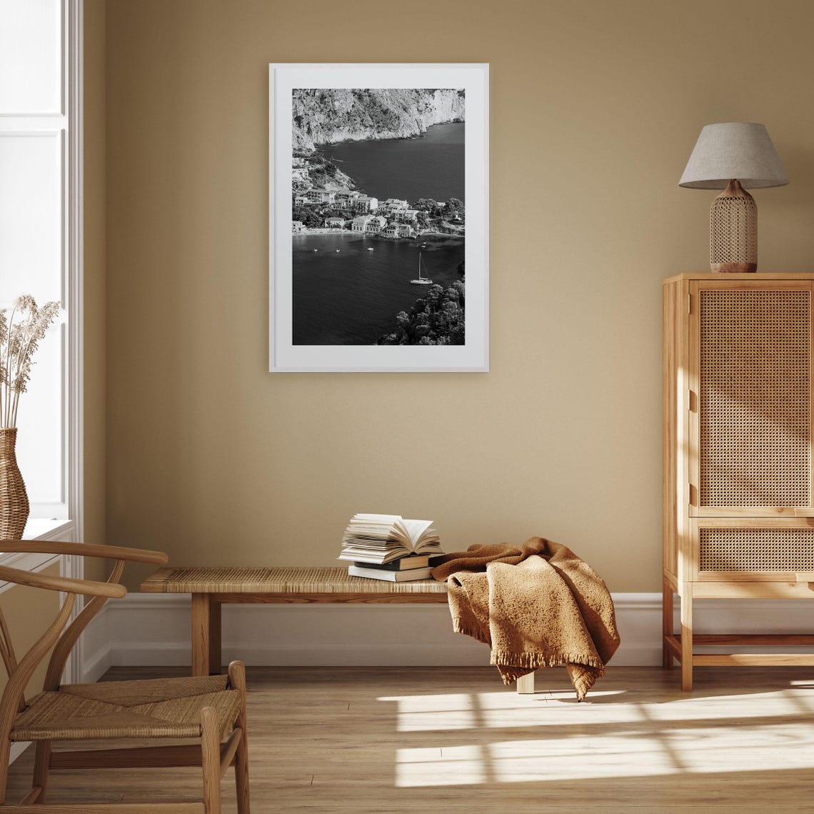 Cephalonia Photo Poster Print Cephalonia Black And White Art Cephalonia Photography Cephalonia Travel Cephalonia Map Poster - Image 3