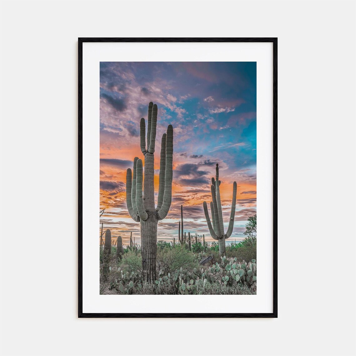 Saguaro National Park Travel Poster, Photo Art Decor