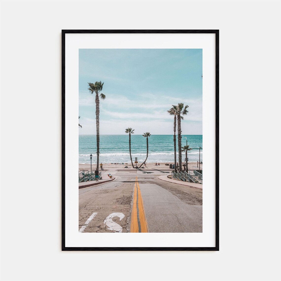 Oceanside City Map Travel Poster, Colorful No. 2