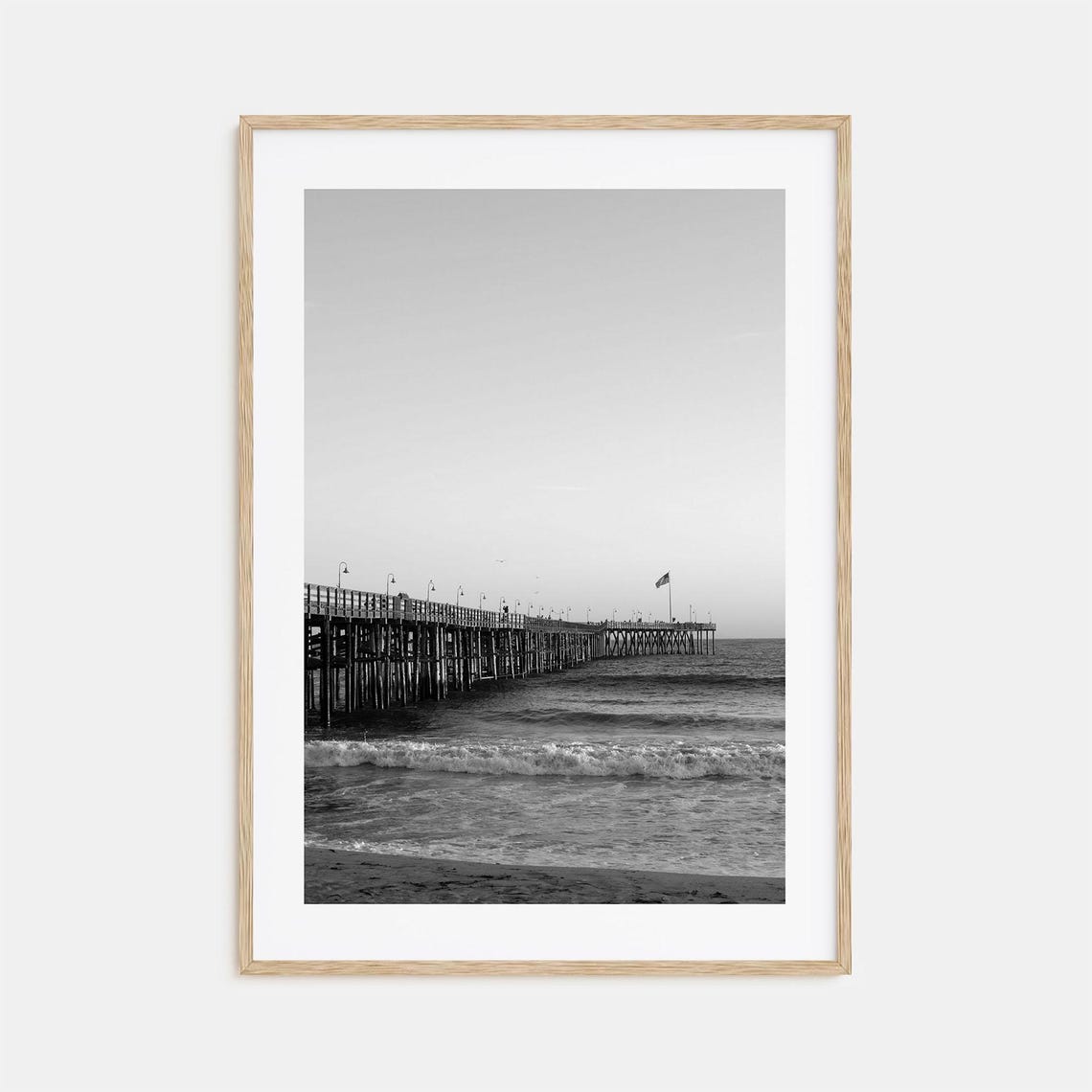 Ventura Photo Poster Print No 1 Ventura Black And White Wall Art Ventura Wall Photography Ventura Travel Ventura Map Poster