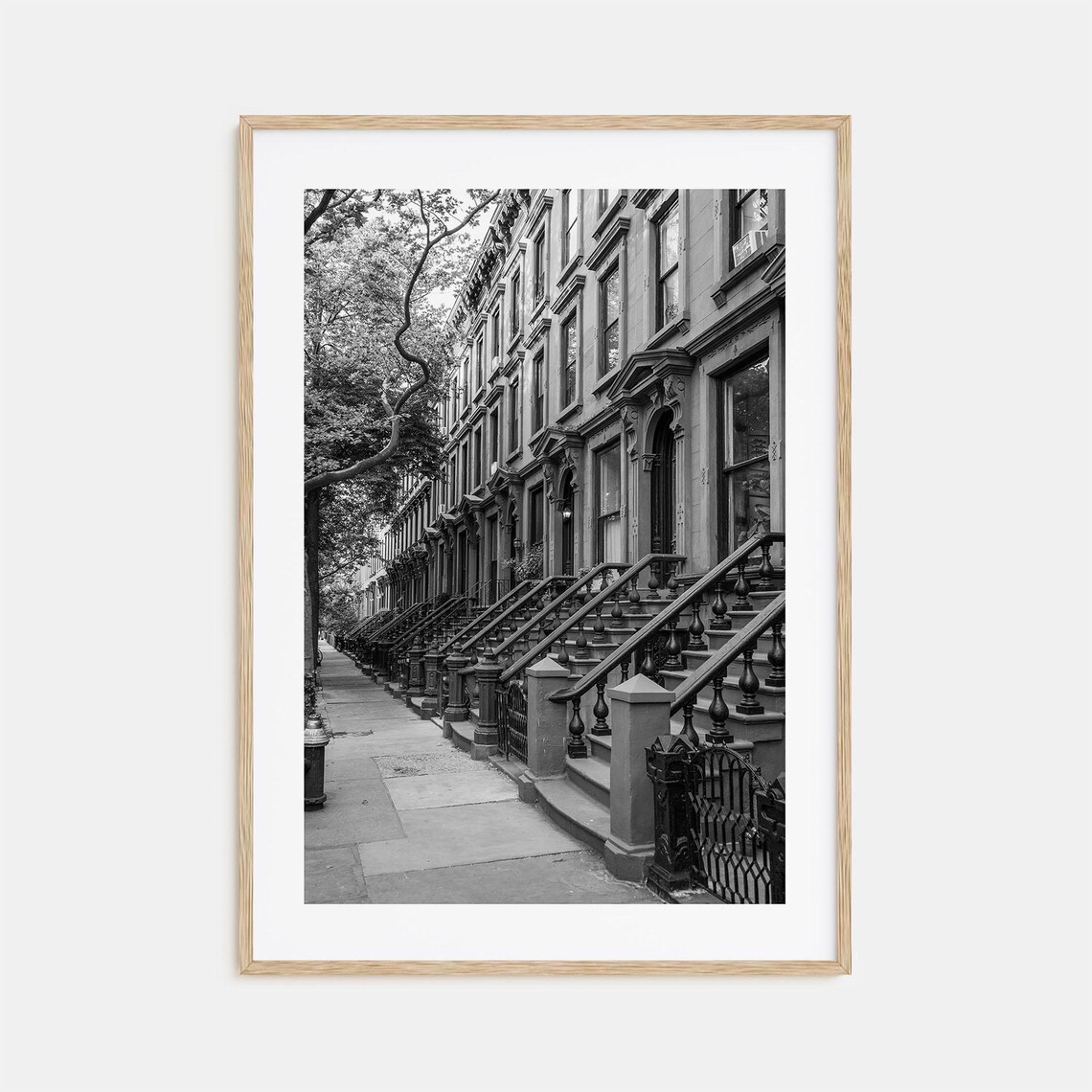 Brooklyn Black And White Travel Poster, Photo Print
