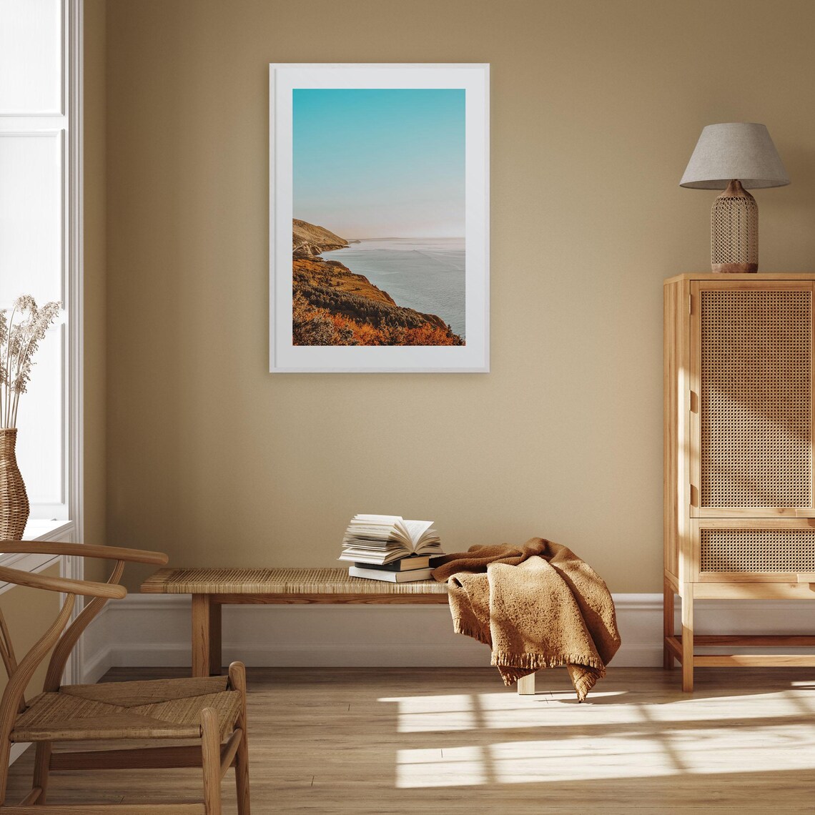 Nova Scotia Canada Coastal Cliffs Golden Bay Autumn Shoreline Poster - Image 3