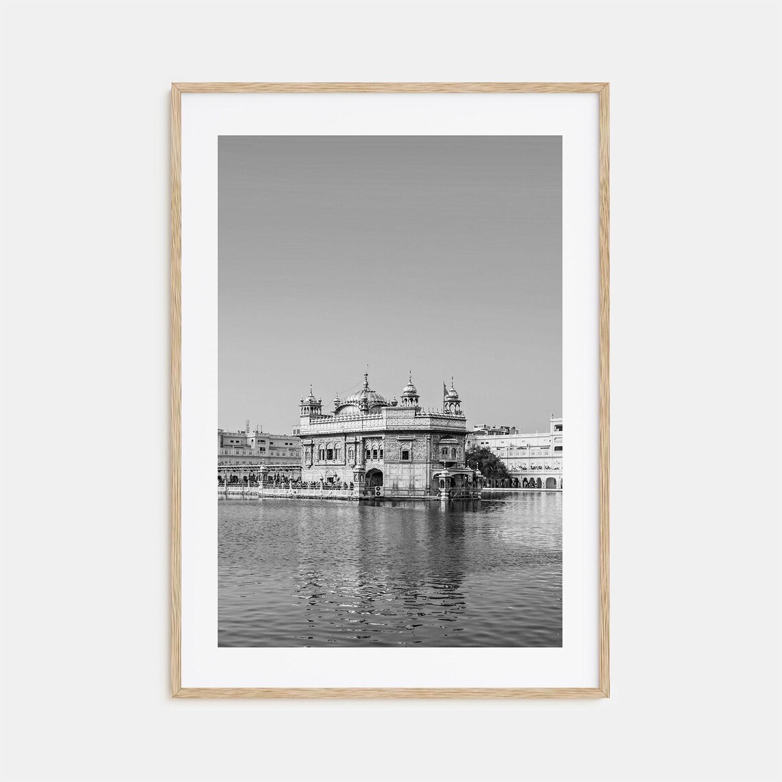 Punjab Black and White Travel Poster Print