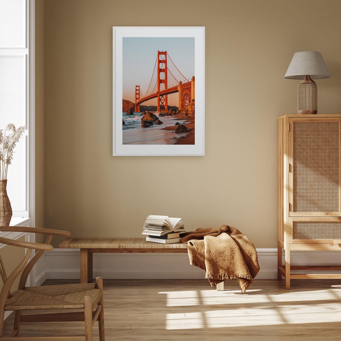 Golden Gate Bridge Colorful Poster Print No 2 - Image 2