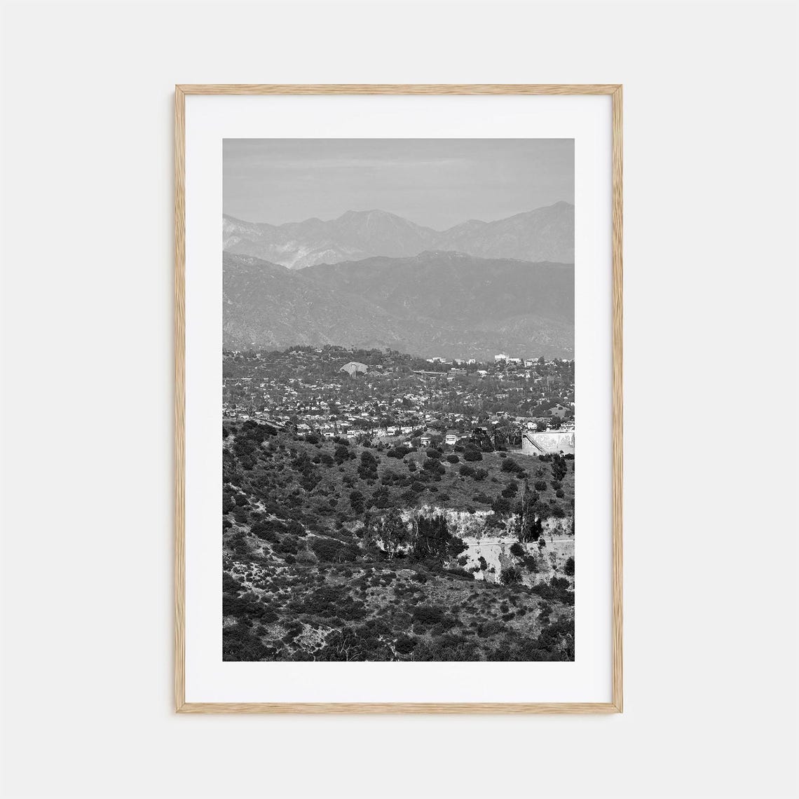 East Los Angeles Photo Poster Print East Los Angeles Black And White Wall Art East Los Angeles Photography Travel Map Poster