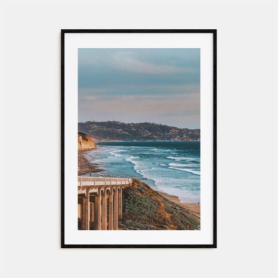 Torrey Pines Street Map Travel Poster, Poster Print