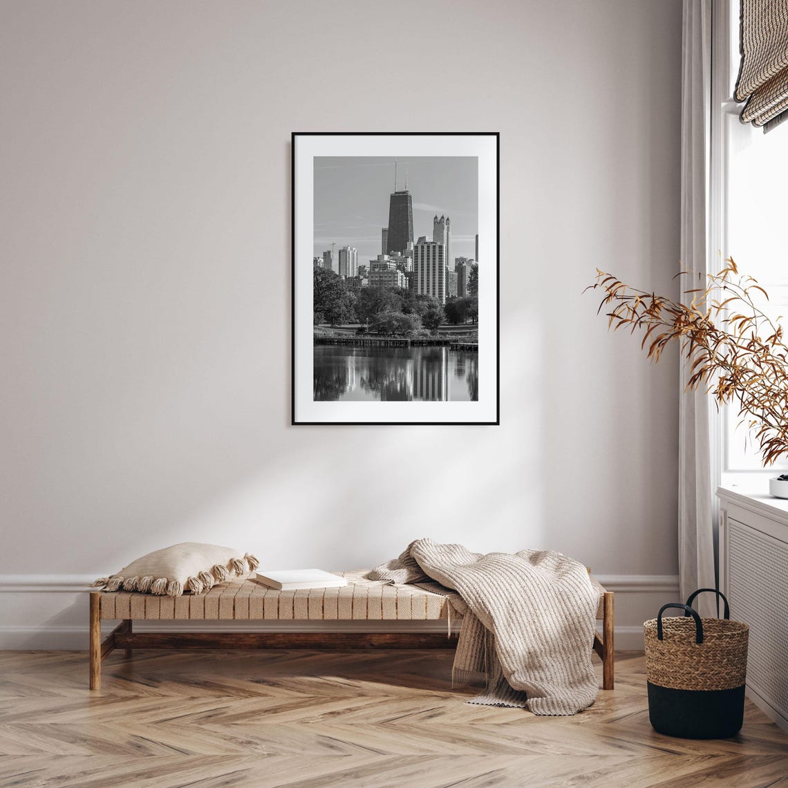 Lincoln Park Photo Poster Print Lincoln Park Black And White Art Lincoln Park Photography Travel Lincoln Park Map Poster - Image 2