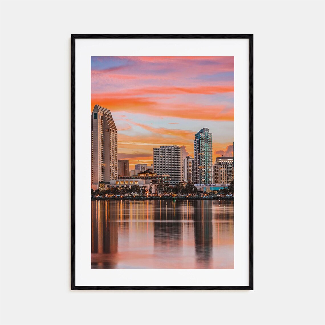 San Diego Travel Poster, City Map Art Print