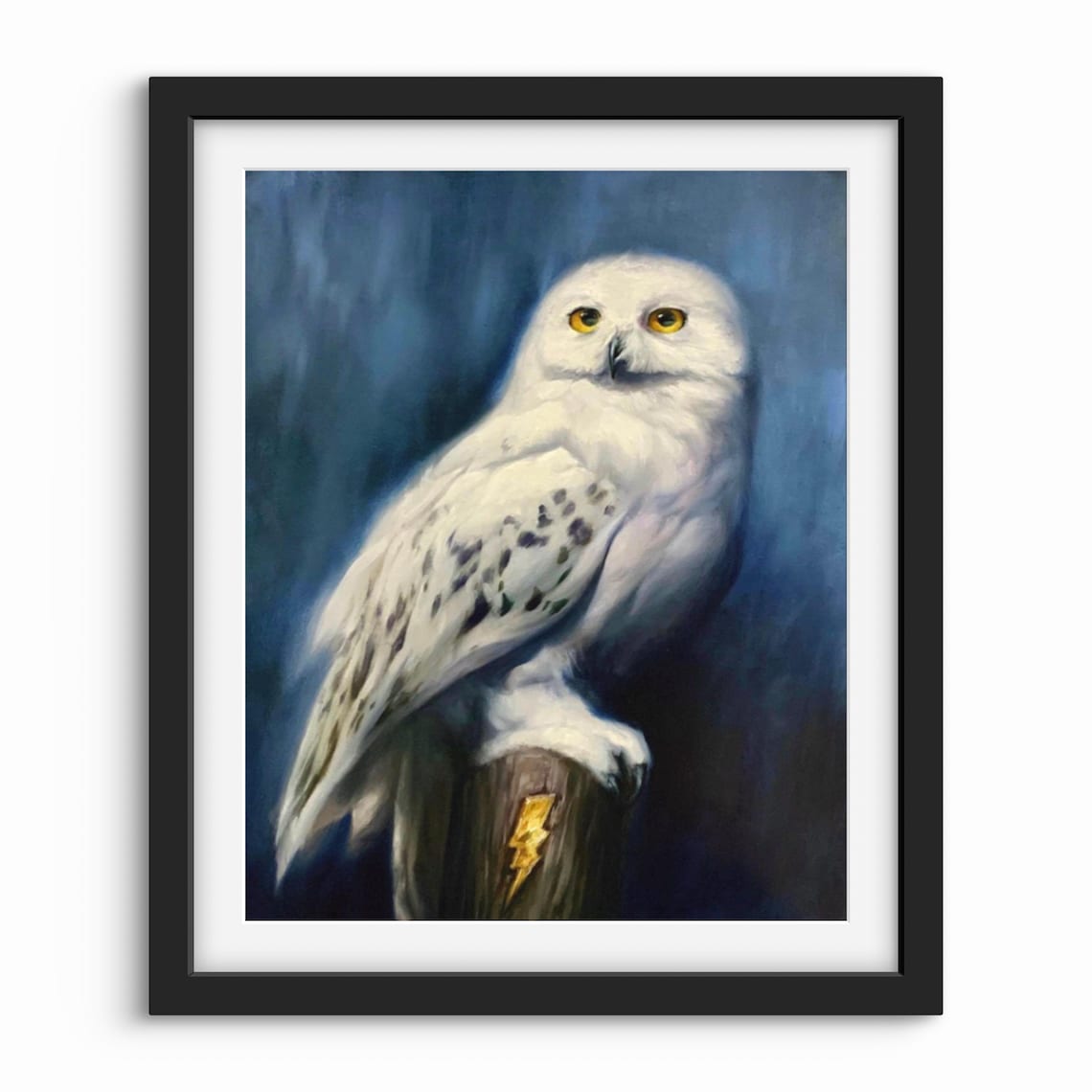 Hedwig Snowy Owl Art Print, Bird Wall Art