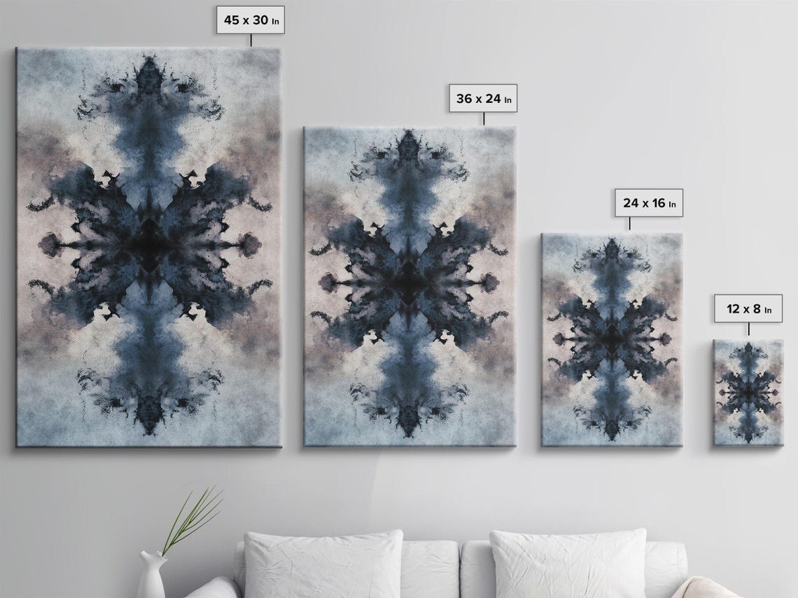 Abstract Ink Symmetry Poster Print - Image 3