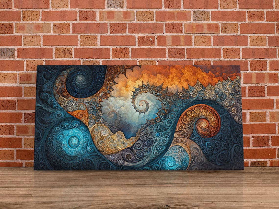 Fractal Spiral Abstract Art Print - Image 4