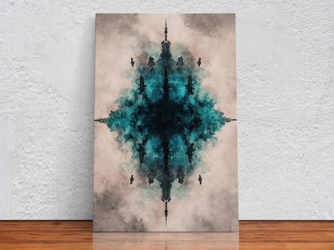 Mystical Ink Reflection Wall Art Print