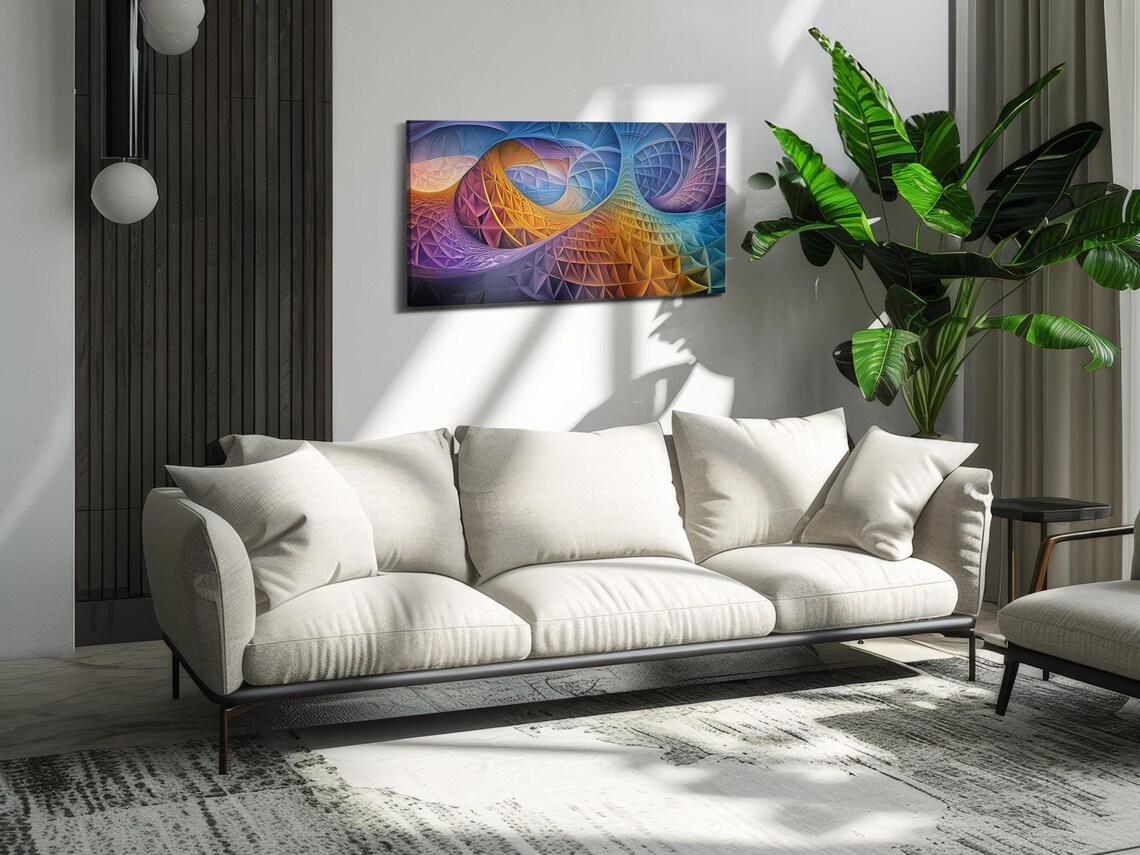 Abstract Fractal Patterns, Modern Art Print - Image 3