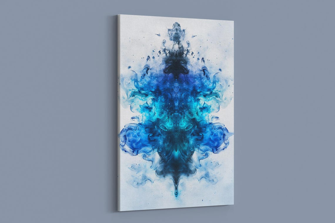 Ocean Ink Wave, Blue Coastal Art Print