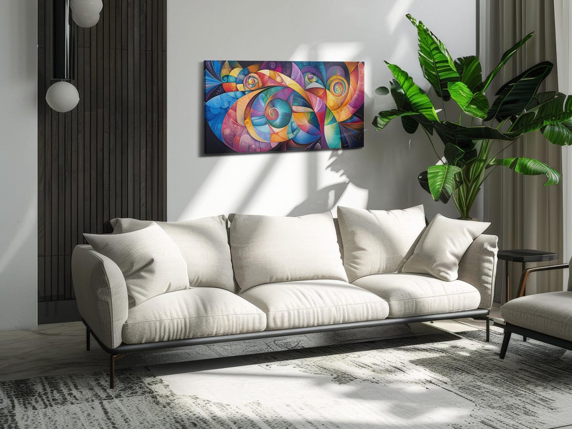 Abstract Spirals - Modern Art Print - Image 2