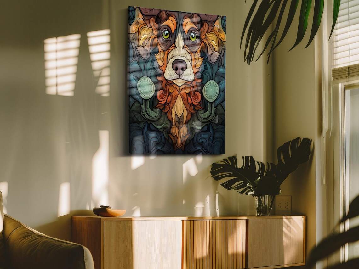 Whimsical Dog Portrait, Playful Art Print - Image 4