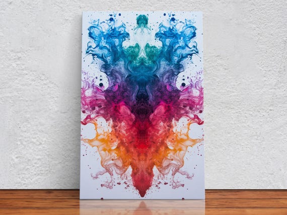 Splatter Color Symphony Print Print
