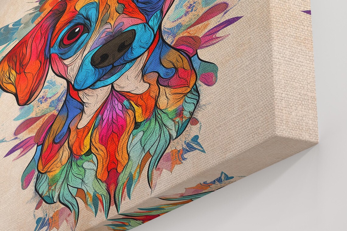 Bright Dog Mandala, Spiritual Art Print - Image 5