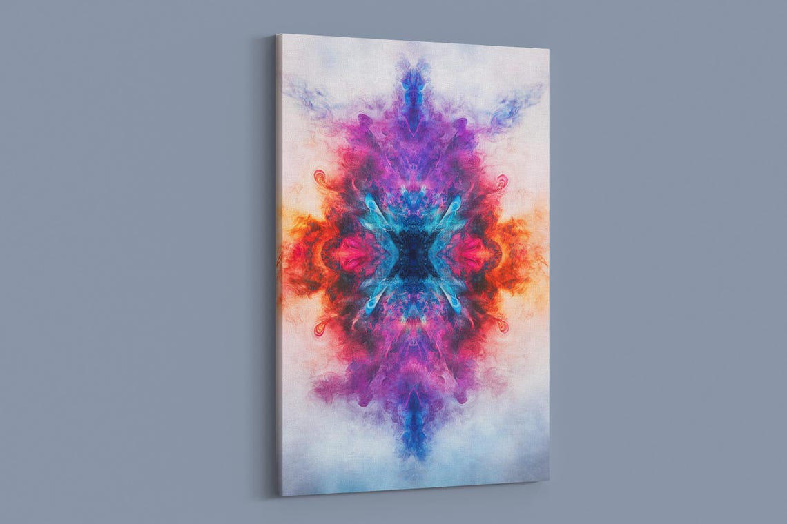 Radiant Energy Ink Symmetry Art Print