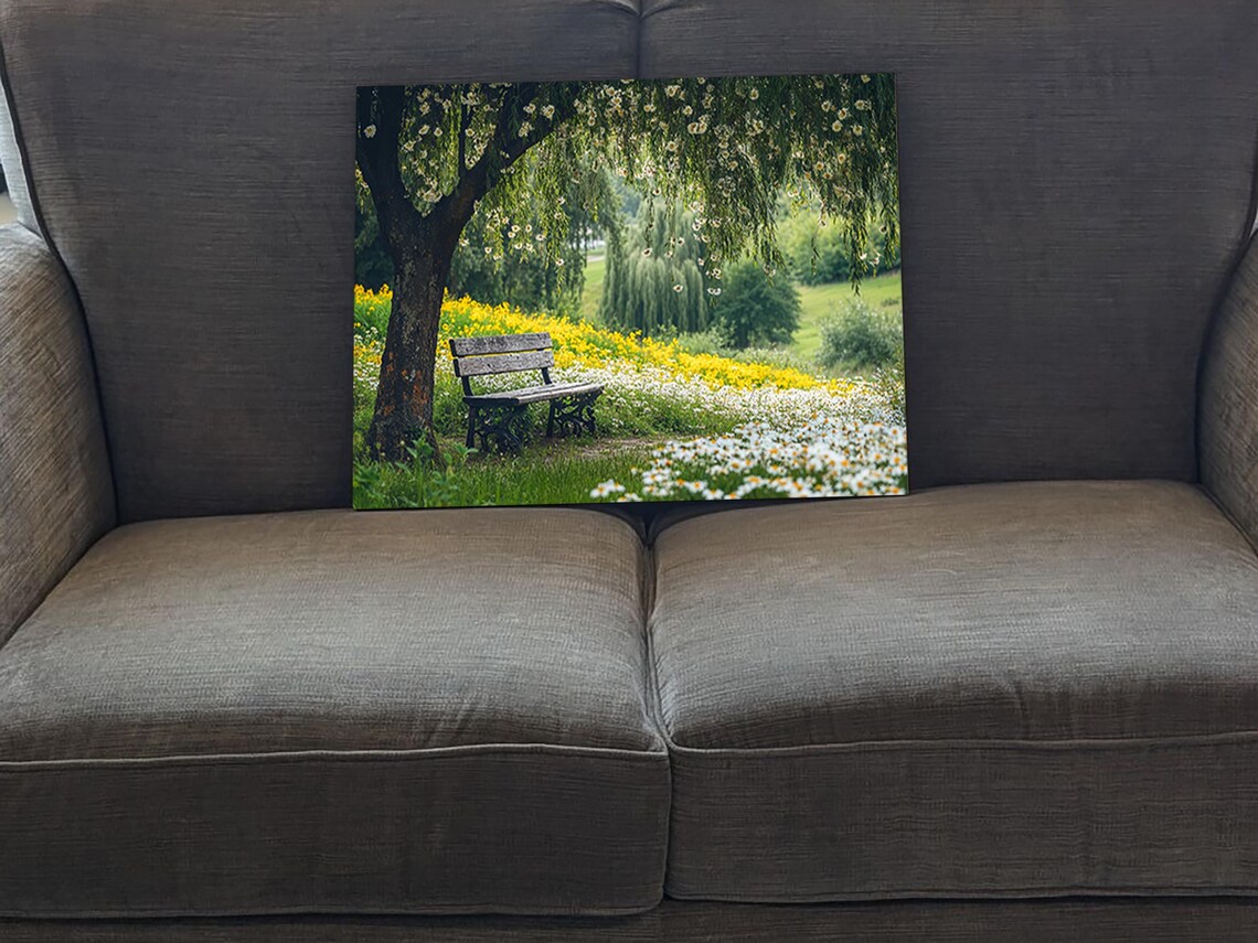 Willow Tree In Spring Calm, Relaxed Scene - Image 5