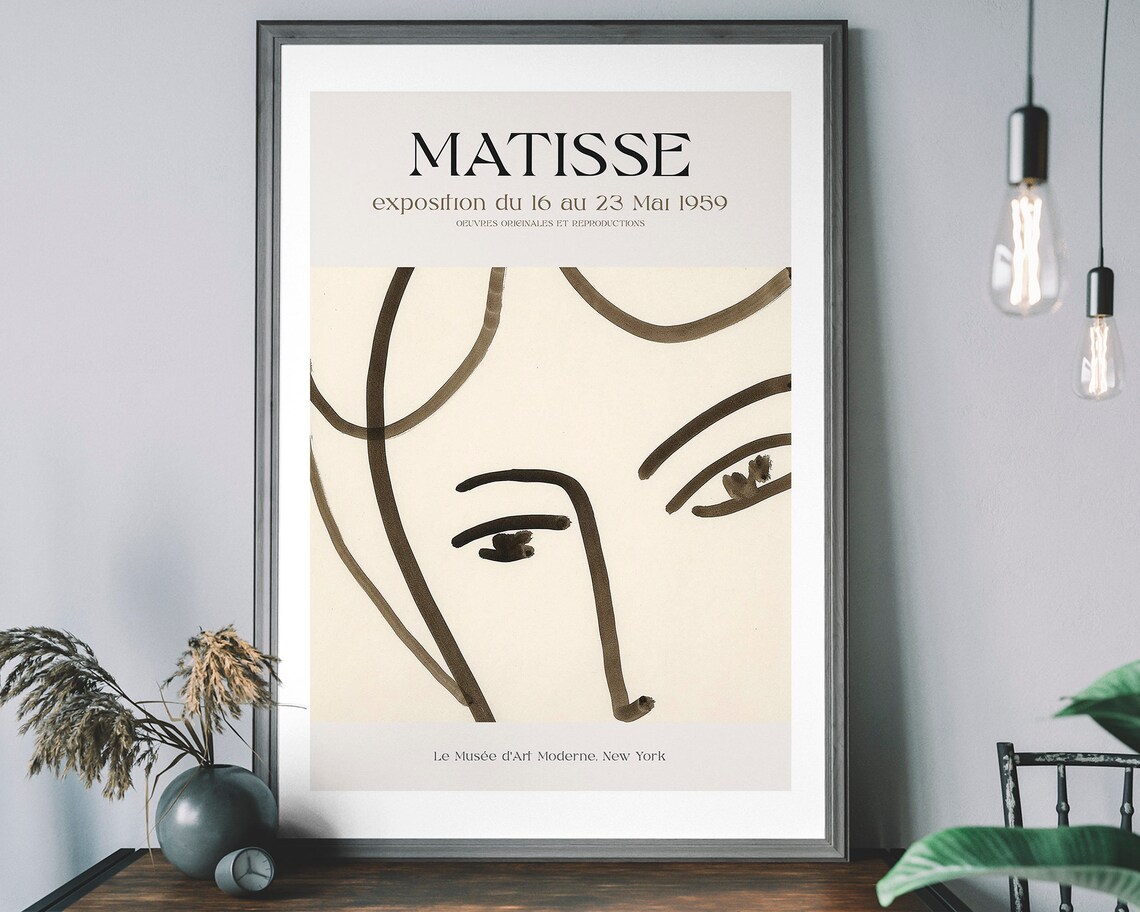 Henri Matisse Museum Poster, Vintage Fine Art Print