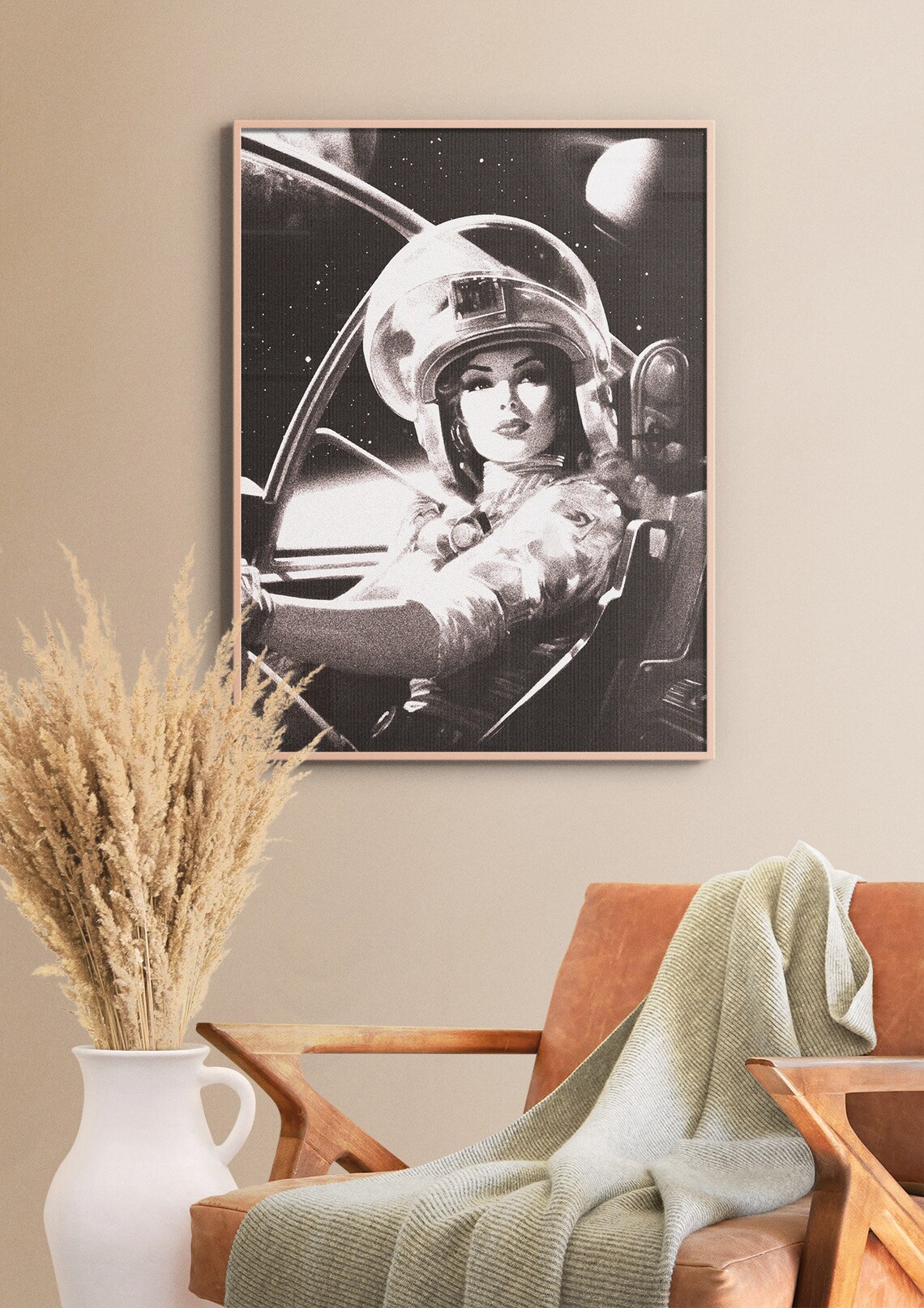 Next Stop Mars Retro Futurism Space Travel Poster - Image 2