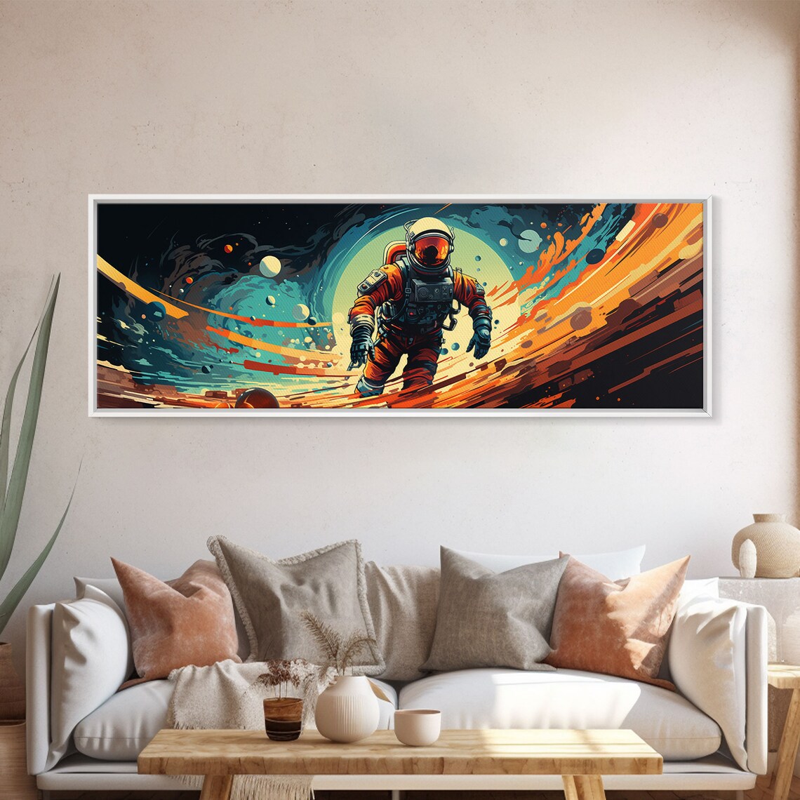 Psychedelic Astronaut Celestial Space Art Print - Image 5