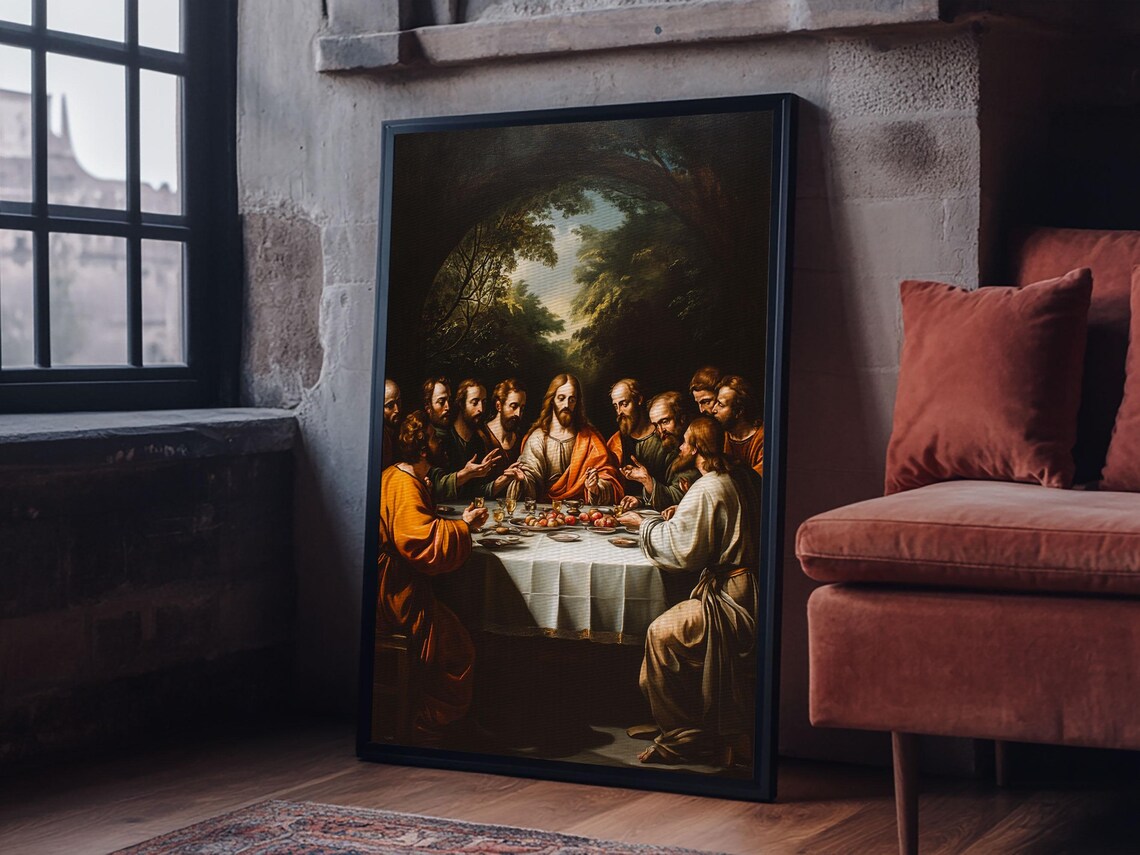 The Last Supper Christmas Christian Art Print - Image 3