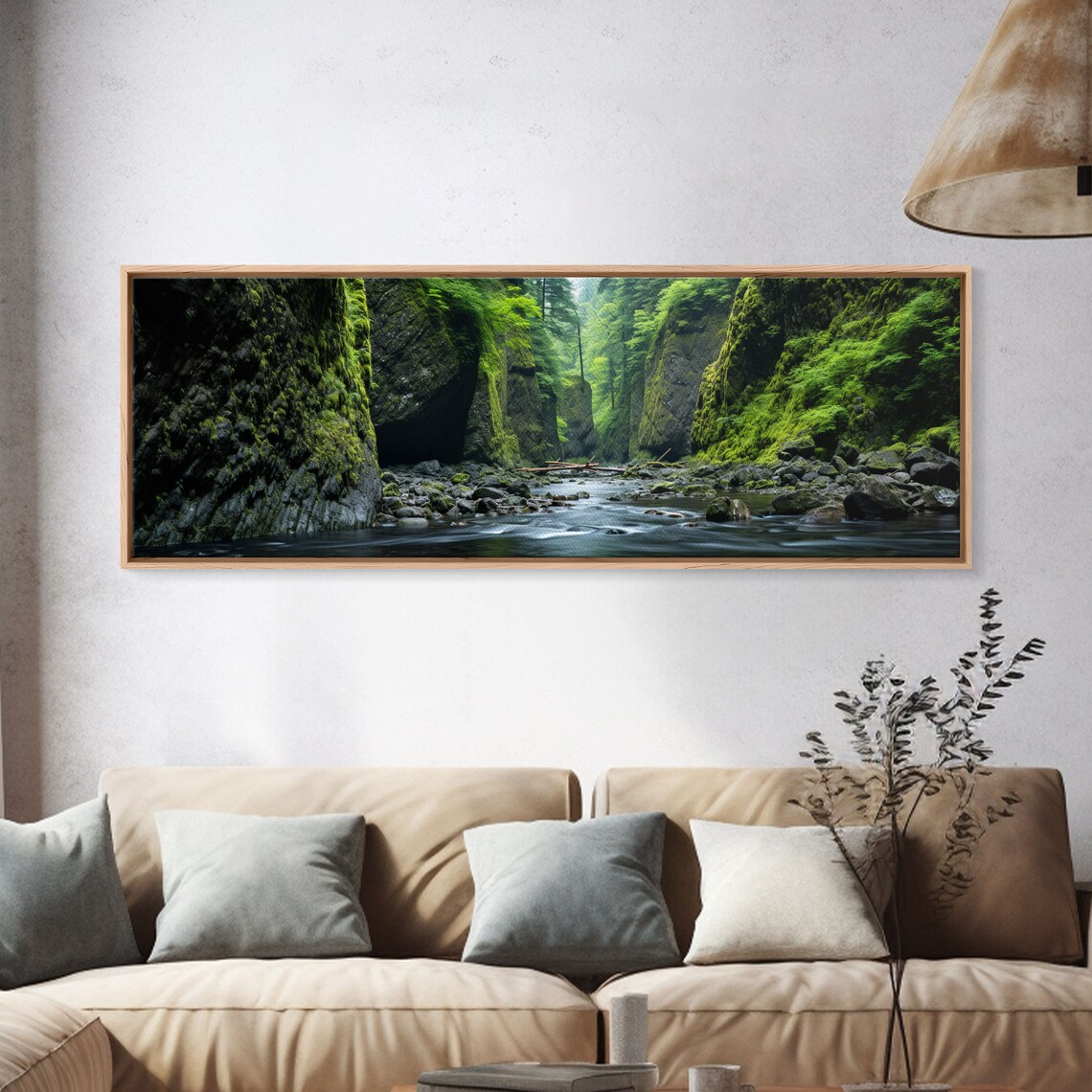 Oneonta Gorge Columbia River Panorama Travel Poster - Image 3