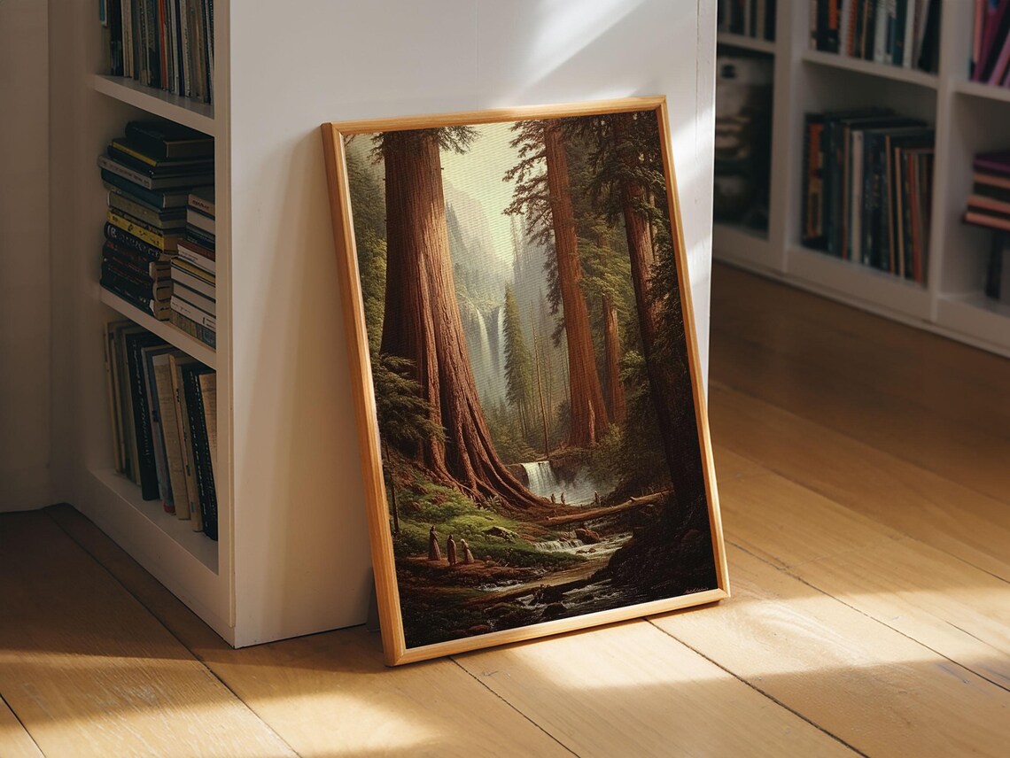 Fantasy Forest Redwood Trees, California Art Print - Image 3