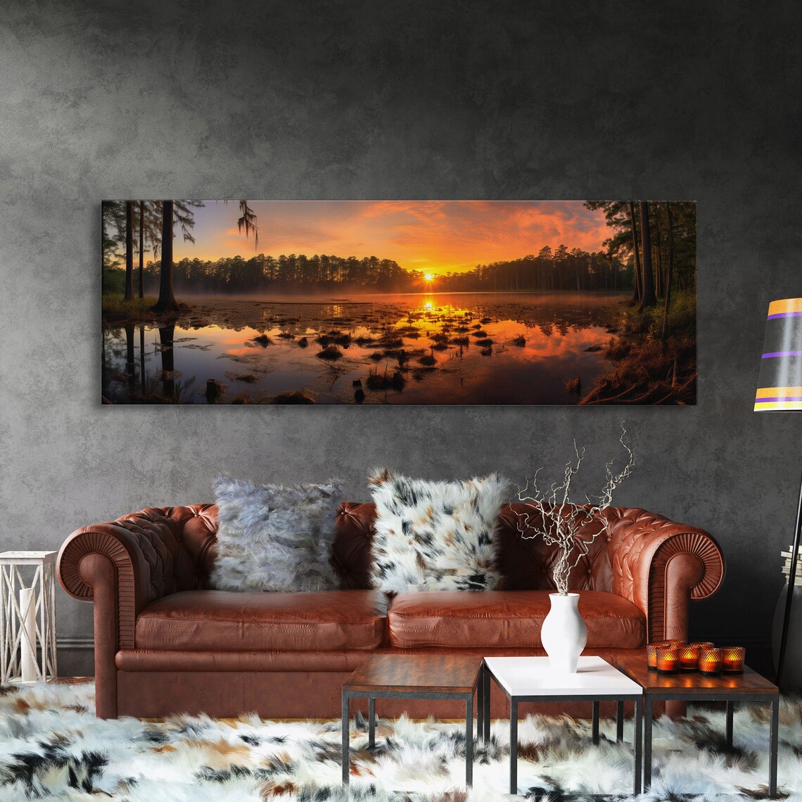 Congaree National Park South Carolina Sunset Swamp Cypress Photo Print - Image 3