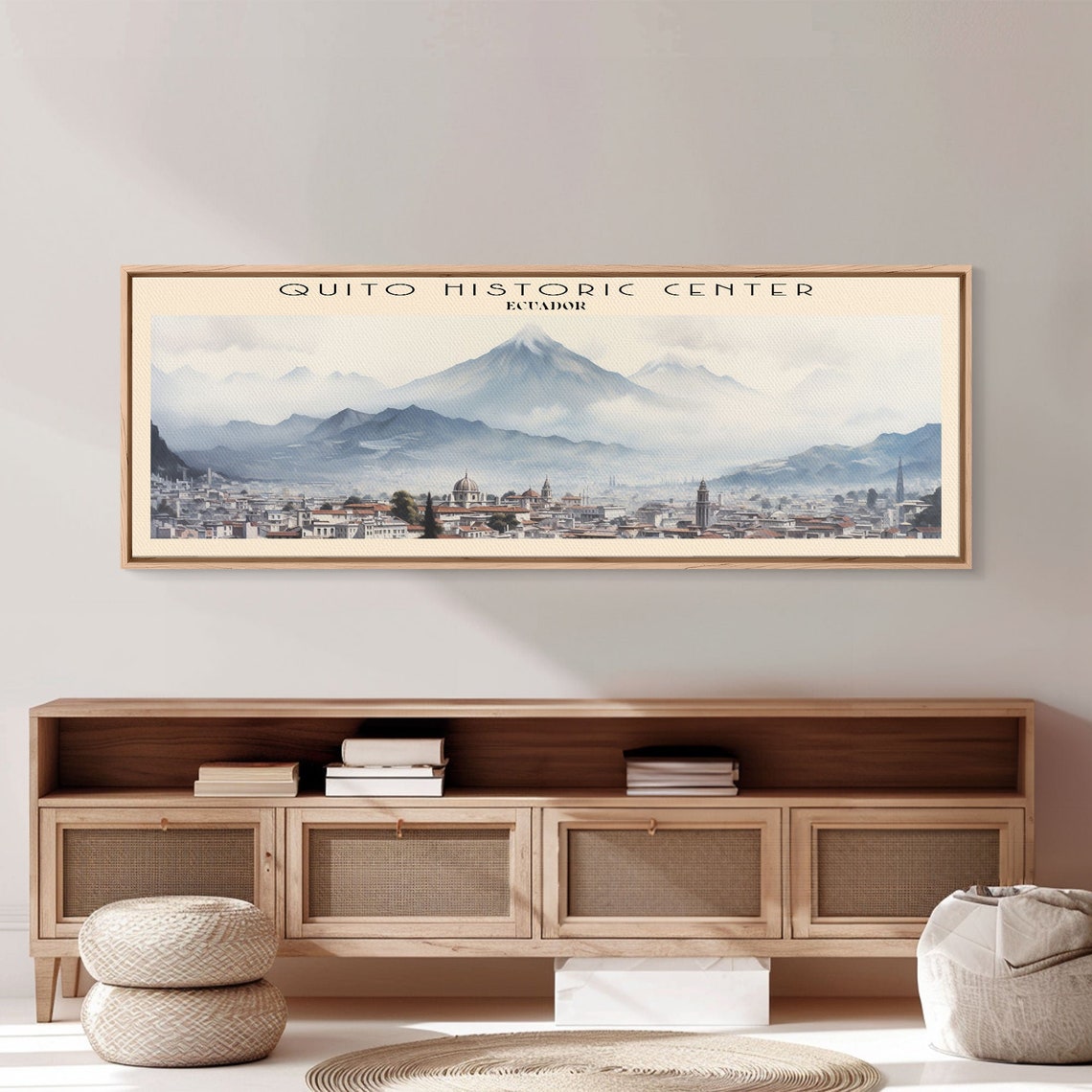 Quito Historic Center Ecuador Andes City Rooftops Panoramic Poster
