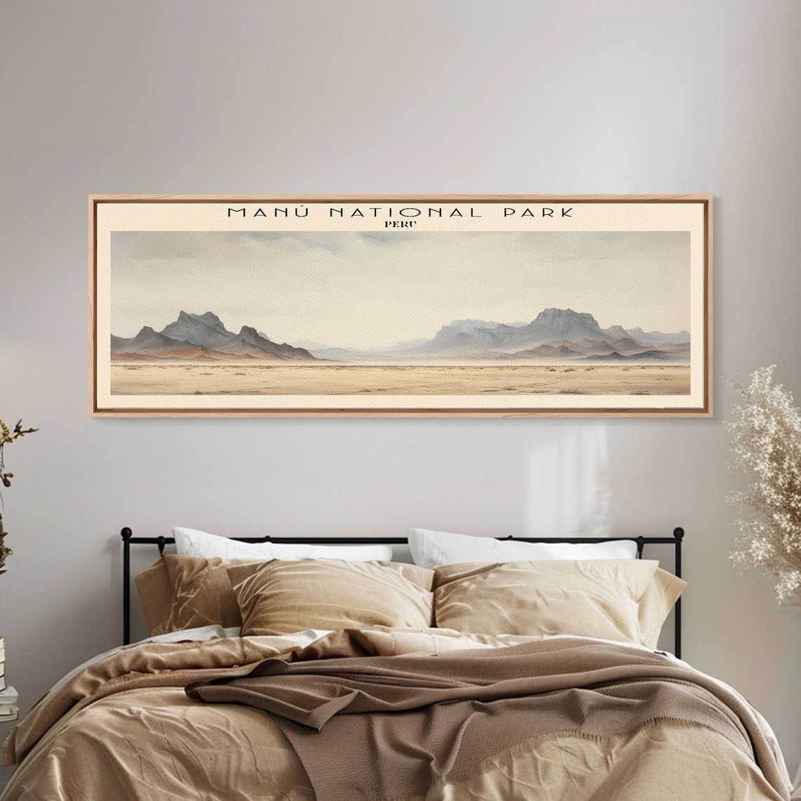 Manu National Park Peru Misty Andes Mountain Desert View Travel Poster