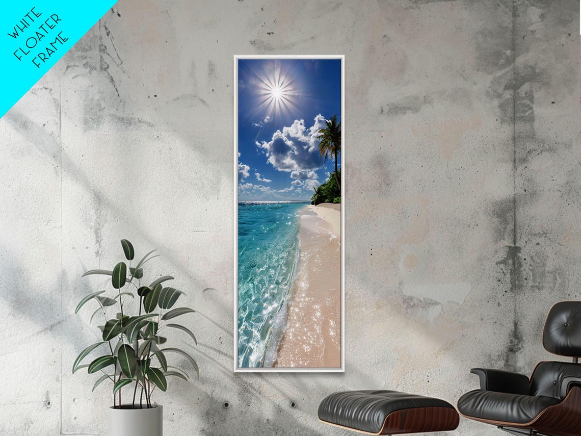 Tropical Beach Crystal Clear Turquoise Water Palm Sunny Day Poster - Image 6