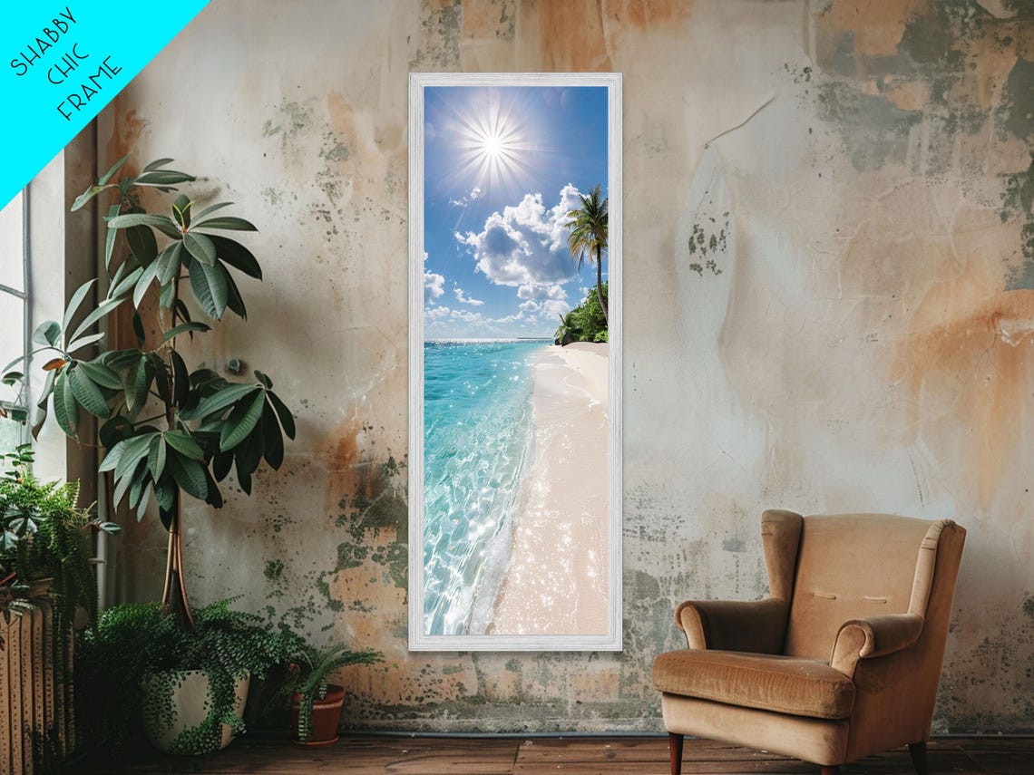 Tropical Beach Crystal Clear Turquoise Water Palm Sunny Day Poster - Image 5