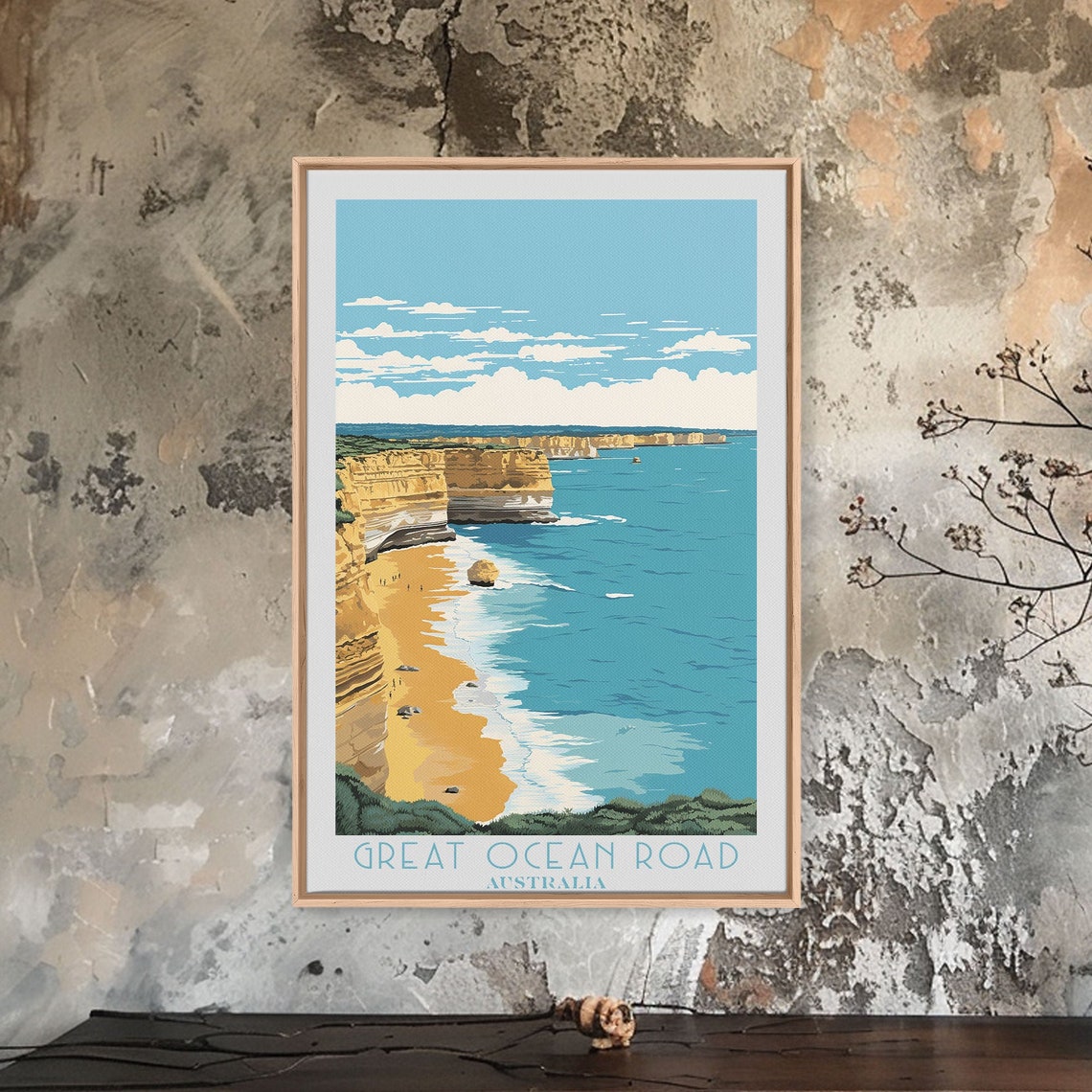 Great Ocean Road Australia Limestone Cliffs Beach Ocean View Poster - Image 5