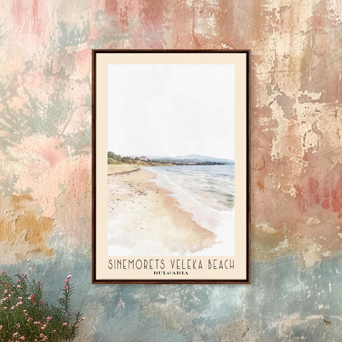 Sinemorets Veleka Beach Bulgaria Soft Sand Calm Shore Minimalist Poster - Image 3