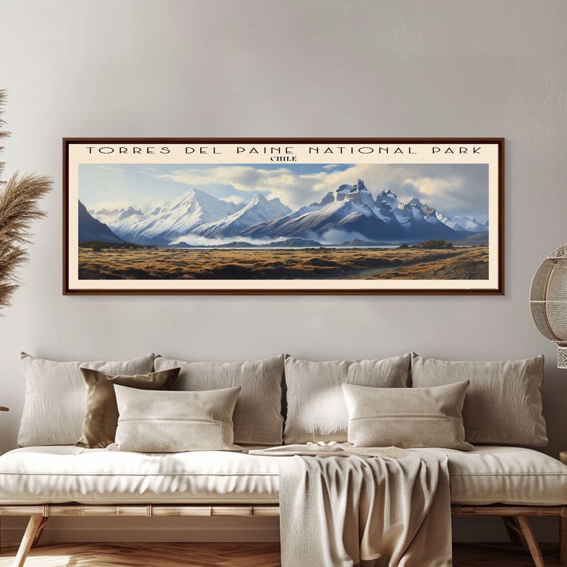 Torres Del Paine National Park Panoramic Travel Poster, Chile - Image 3
