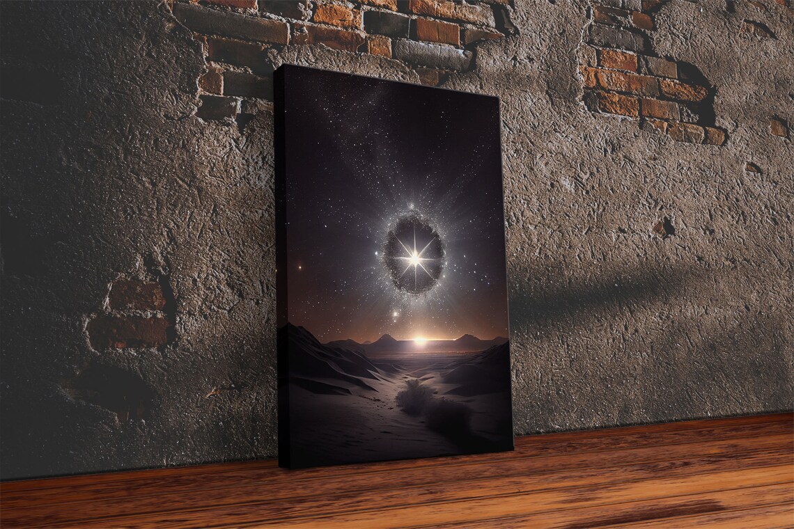 North Star Over the Sahara, Van Gogh-Inspired Art Print - Image 2
