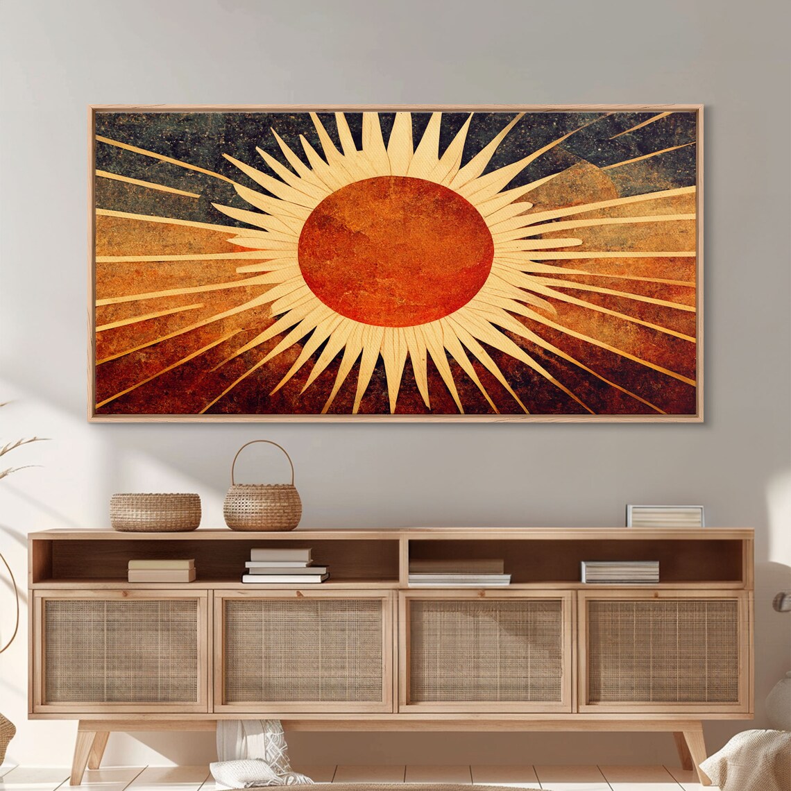 Midcentury Modern Sunburst Art Deco Wall Art Print - Image 4