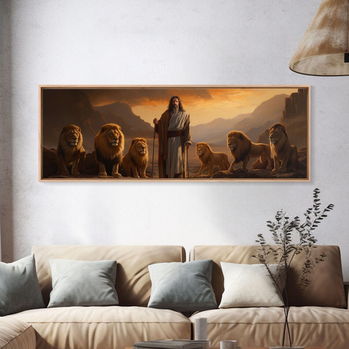 Jesus, Lion of Judah Christian Wall Art Print - Image 4