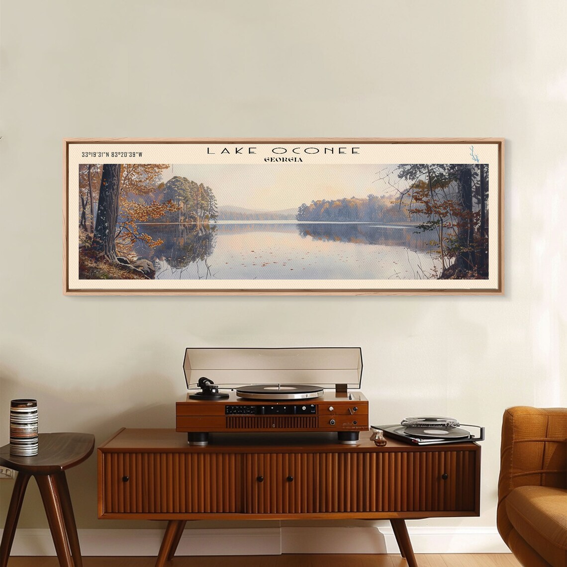Lake Oconee Georgia Travel Poster, Serene Landscape - Image 3